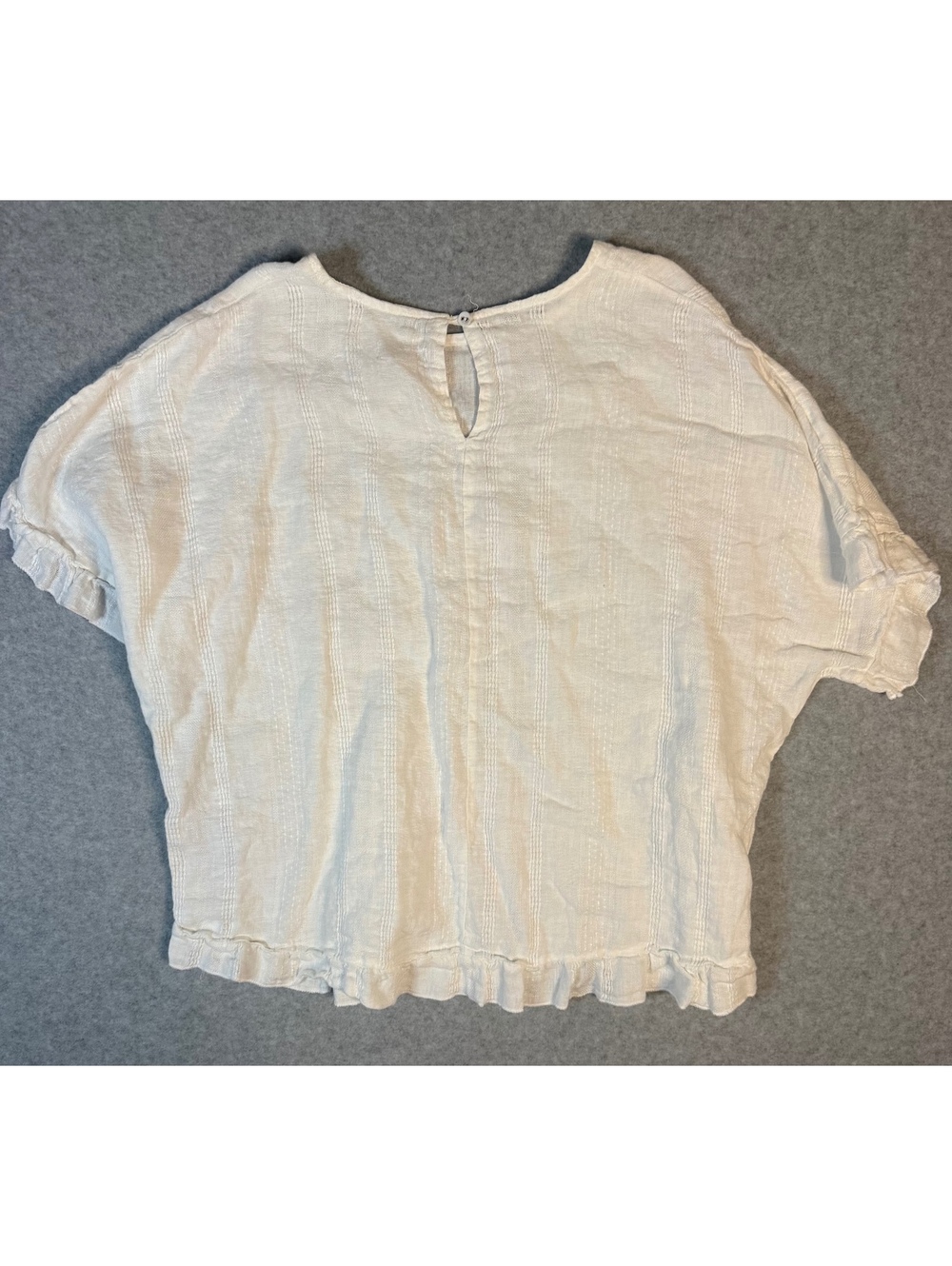 Lina Tomei White Linen Made in Italy Size Medium - Picture 2 of 5